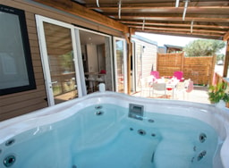 Huuraccommodatie(s) - Starcaravan Cotignac Jacuzzi Privé - 33M² - 3 Slaapkamers + Afwasmachine + Tv + A/C - Campasun Camping International Aups