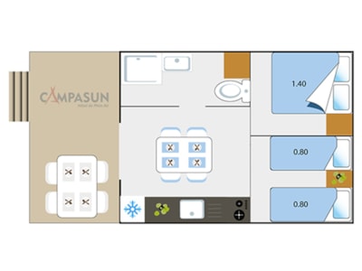 Tente Lodge Safari - 26m² - Glamping — 7