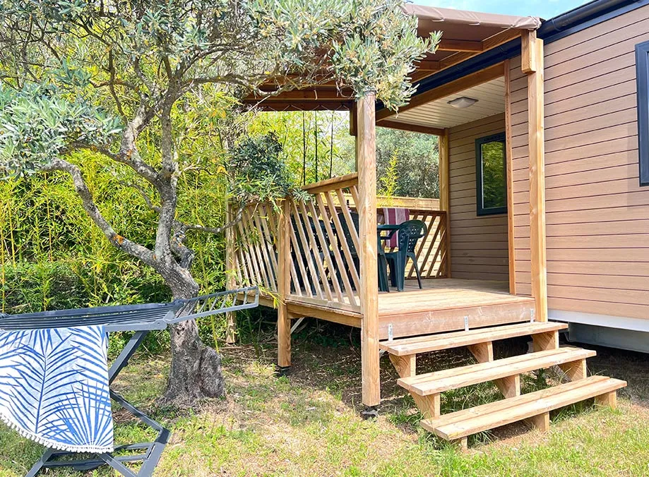 Location - Mobil Home Tourtour - 33M²  - 3 Chambres + Tv + A/C - Campasun Camping International Aups