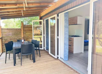 Mietunterkunft - Mobilheim Quinson - 33M² - 3 Schlafzimme + Tv + A/C - Campasun Camping International Aups