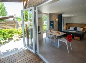 Mietunterkunft - Mobilheim Key Westotel 20M² - 1 Chlafzimmer + Tv + A/C - Campasun Camping International Aups