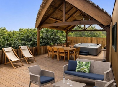 TAOS Luxe 40m2 terrace 35m2+ private jacuzzi - 6 pers 3 bedrooms 2 bathrooms - air conditioning - Dishwasher — 1