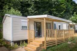 Huuraccommodatie(s) - Cottage Privilège - 3 Slaapkamers - Sea Green - Camping le Gibanel