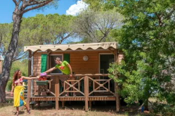 Mietunterkunft - Mini Habana Mit Klimaanlage - 20M² - 2 Schlafzimmer - - Clico Chic - Camping Gorges du Gardon