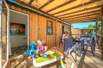 Mietunterkunft - Kids Top Presta - 29M² - 2 Schlafzimmer - - Clico Chic - Camping Gorges du Gardon