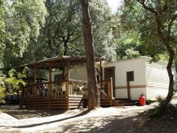 Location - Mobil Home Brent - 2 Chambres - Camping Les Bois de Mont-Redon