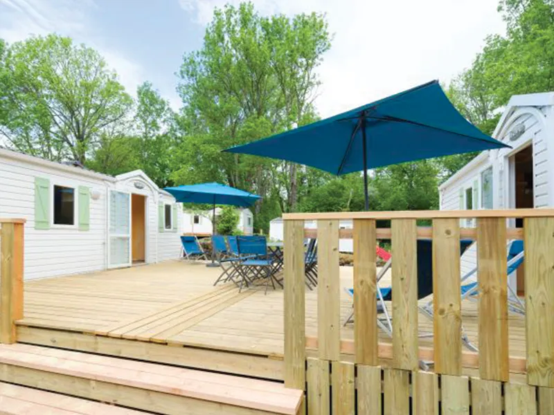 Location - Mobil-Home Family Les Mascottes - Grand Confort - Camping La Clairière