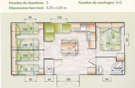 Mobil-Home 36M²- 3 Chambres & Terrasse De 10M2