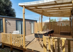 Huuraccommodatie(s) - Tribu Terrasse 4 Chambres - Camping Les Sables Vignier Plage