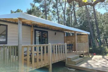Mietunterkunft - Contemporain Côté Jardin 3 Schlafzimmer - Camping Les Sables Vignier Plage