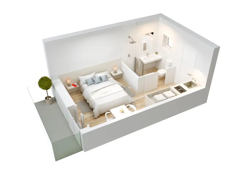 Chambre Double Kitchenette