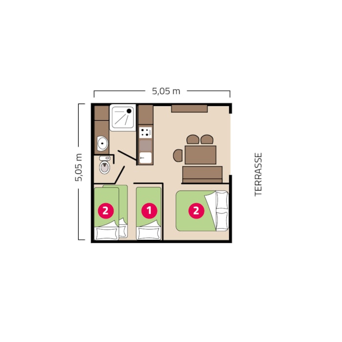 Mobil-Home Palma 5 - 25M²