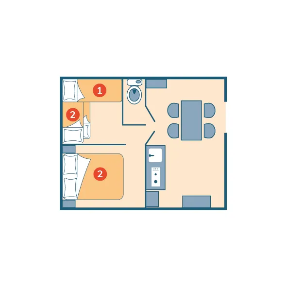 Mobil-Home Tithome - 21M² - 2 Chambres