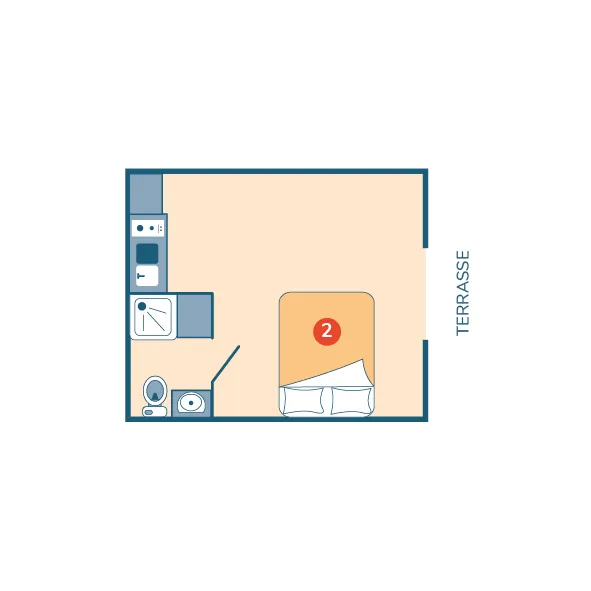 Mobil-Home Studio - 20M² -
