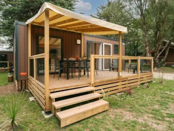 Mietunterkunft - Cottage Pipeline*** - 30M² - 2 Schlafzimmer - 1 Badezimmer - - YELLOH! VILLAGE - Camping Parc Sainte Brigitte