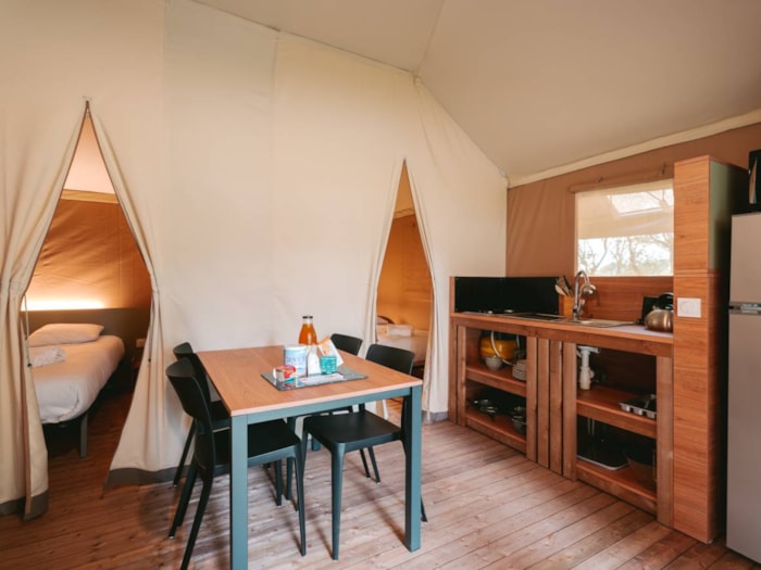 Tente Lodge*** - 26M² - 2 Chambres - 1 Salle De Bain -