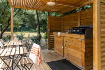 Stellplatz - Signature Stellpl Mit Terrasse+Private Sanitäranl. / S - Camping Club La Côte Sauvage - MS Vacances