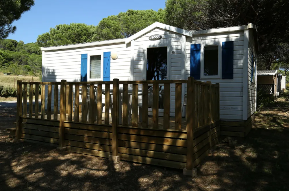 Location - Mobil Home Le Ciel 32M² - 2 Chambres + Climatisation + Tv + Terrasse  Non Couverte - Ushuaïa Villages Camping Figurotta
