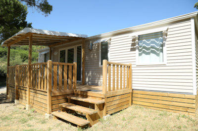 Mobile-home Prestige 40m² - 3 bedrooms + air-conditioning +TV + sheltered terrace — 1