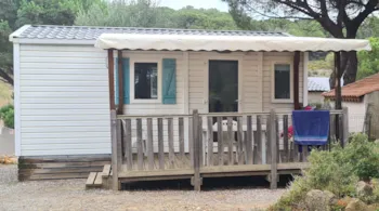Mietunterkunft - Mobilheim La Garigue 23M² - 2 Schlafzimmer + Tv + Klimaanlage + Überdachte Terrasse - Ushuaïa Villages Camping Figurotta