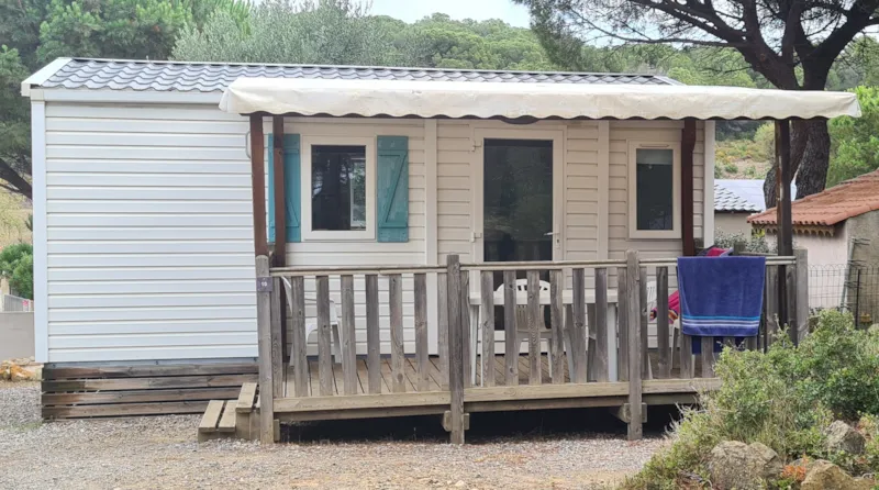 Mobil Home La Garigue 23M² - 2 Chambres  + Climatisation +Tv + Terrasse Couverte