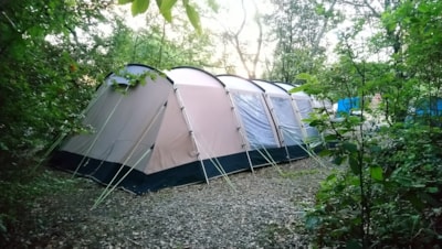 GREEN - Riverfront "TENT" + car + electricity 6A — 2
