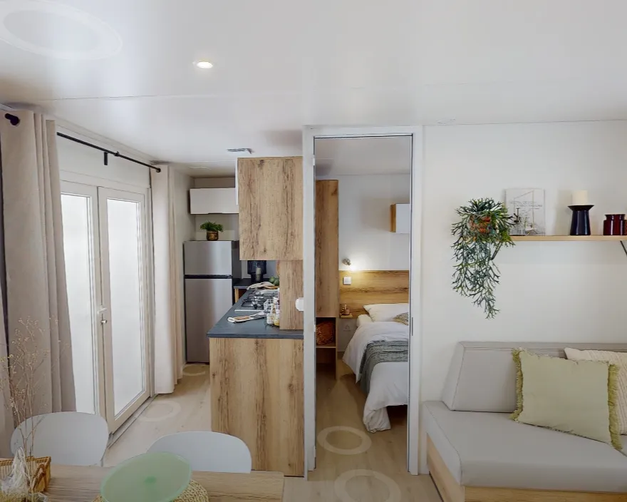 Location - Lodge " Elégance " 3 Chambres - Climatisé - Camping Beau Rivage