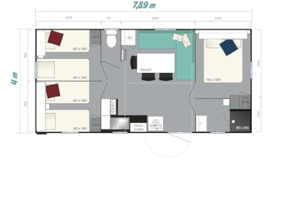 Mobile-home Titania 3 bedrooms — 6
