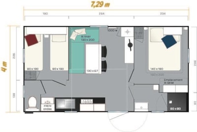 Mobile-home Super Mercure 2 bedrooms — 8