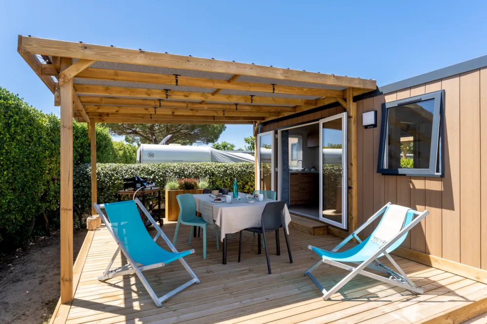 Mietunterkunft - Mobilheim Premium - 1 Schlafzimmer - ROMANEE Les Dunes