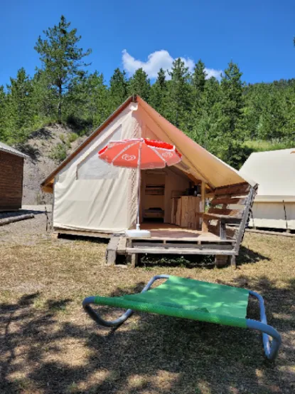 Tente Junior Standard 17M²  (Sans Sanitaire) 2 Chambres + Terrasse