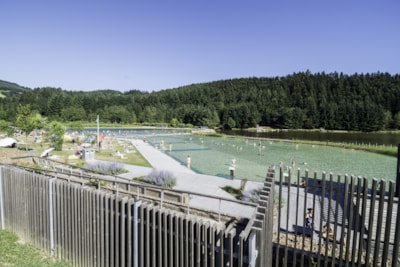 Pitch with unlimited access to the biological swimming pool