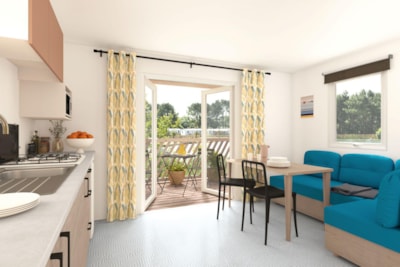 Mobile home 2 bedrooms Loggia Bay Premium 25m² air conditioning + LV — 4