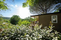 Mietunterkunft - Mobilheim 2 Schlafzimmer Loggia Bay Confort 25M² Klimaanlage - Flower Camping Le Saint Michelet