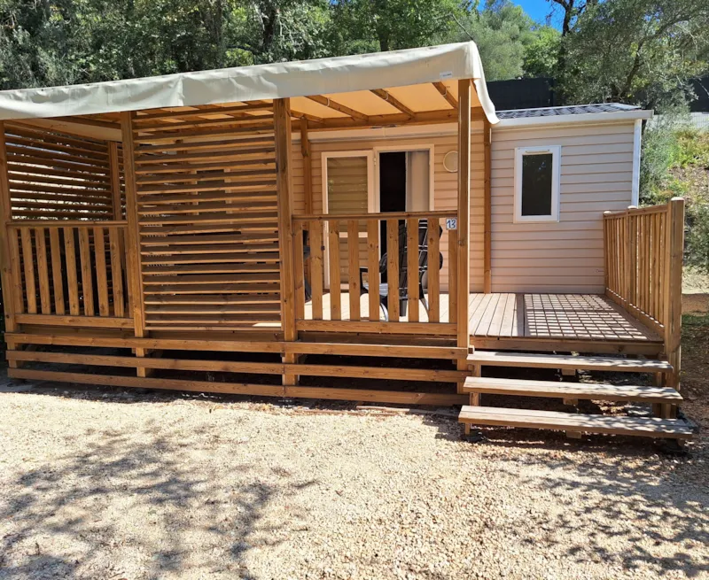 Mobil Home 2 Chambres Domino - Climatisation Confort 24M²