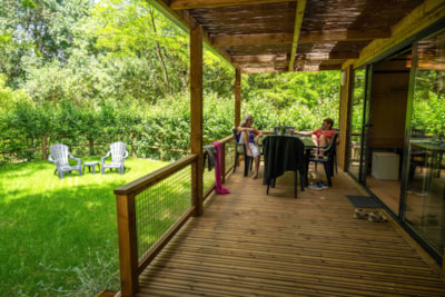 Chalet Colombia 30m² Premium - 2 bedrooms + covered terrace + airco - Pedestrian area — 1