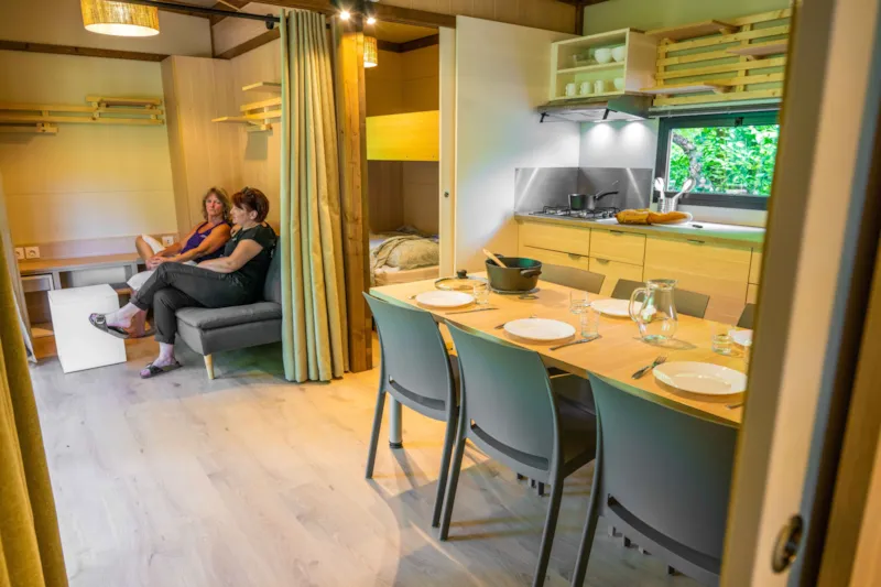 Chalet Colombia 30M² Premium - 2 Ch + Terrasse Couverte + Clim + Lv + Plancha Quartier Piéton