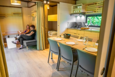 Chalet Colombia 30m² Premium - 2 bedrooms + covered terrace + airco - Pedestrian area — 3