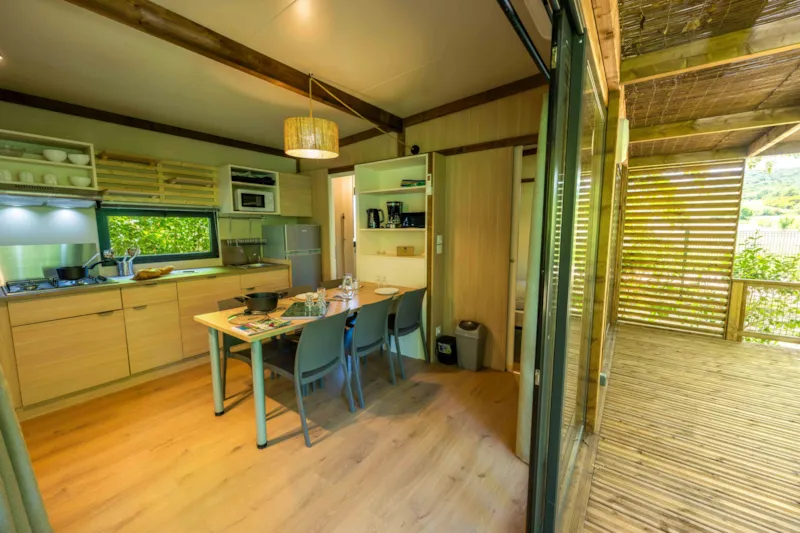 Chalet Colombia 30M² Premium - 2 Ch + Terrasse Couverte + Clim + Lv + Plancha Quartier Piéton