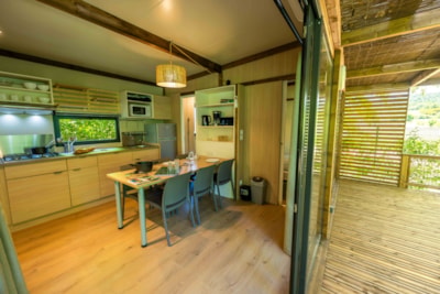Chalet Colombia 30m² Premium - 2 bedrooms + covered terrace + airco - Pedestrian area — 2
