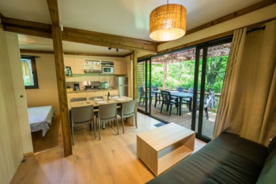 Chalet Portland 35m² Premium - 3 bedrooms + covered terrace + airco - Pedestrian area — 4