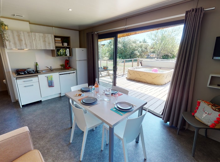 Chalet Luberon - 35M² - 2 Chambres + Jacuzzi (4 Adultes & 1 Enfant De Max 12 Ans)