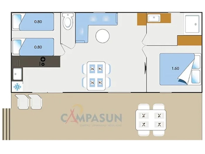 Mobil Home Lourmarin - 32M² - 2 Chambres
