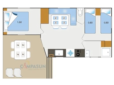 Mobile-home Gordes - 28m² - 2 bedrooms — 8
