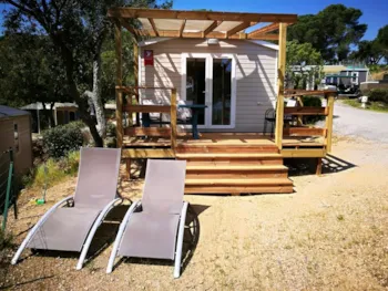 Mietunterkunft - Evo 20M2 Comfort/ Klimaanlage  Meeressicht  - Camping Les Lauriers Roses
