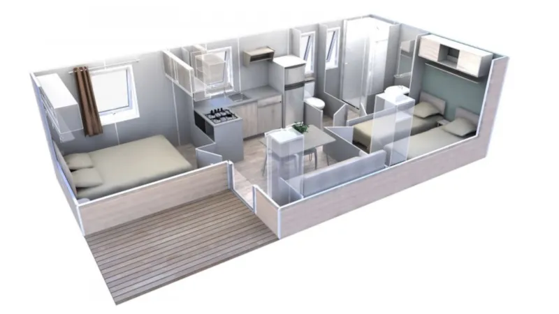 Mobilhome Vip Confort Evo 29M² Vue Mer Et Jacuzzi