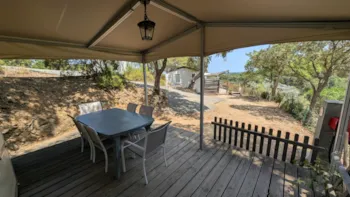 Mietunterkunft - Lodge-Zelt  Mit Meerblick - Camping Les Lauriers Roses