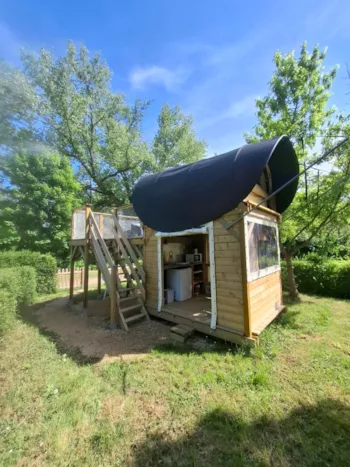 Mietunterkunft - Dk'cabane L'écureuil - Camping Le Pont d'Allagnon