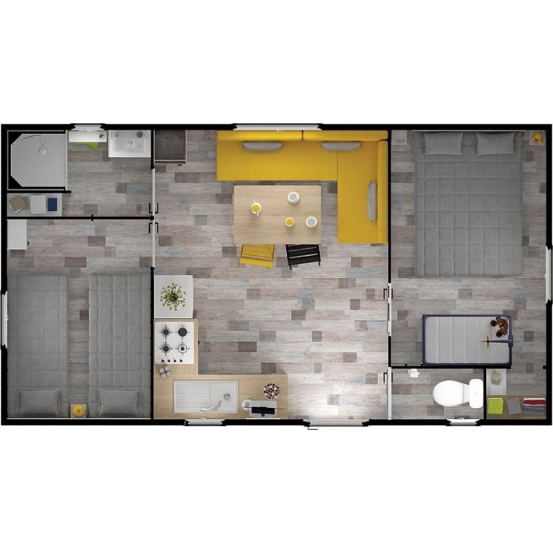 Mobilheim 28m² 2 Zimmer Confort