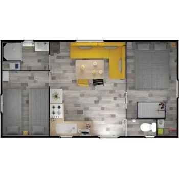 Mietunterkunft - Mobilheim 28M² 2 Zimmer Confort - Camping Les Vagues